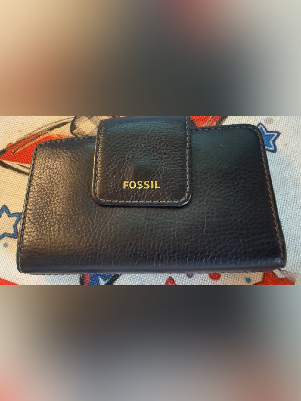 Fossil Black Leather Wallet